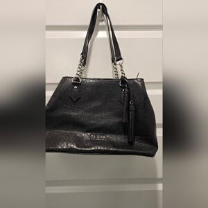 GUESS Black Embossed Women's Tote Bag